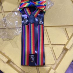 Suspenders And Bow Tie
