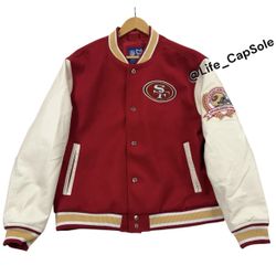 49ers Letterman Jacket Medium 
