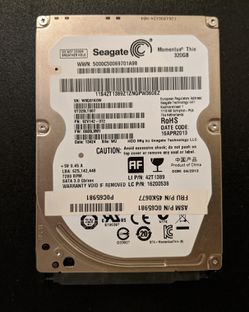 Seagate 320GB 2.5" SATA HDD