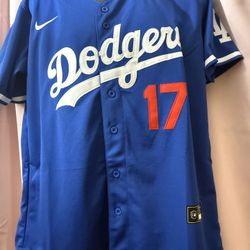 Shohei Ohtani #17 Men's Los Angeles Dodgers Nike Blue Black Jersey Small Medium Large X-Large 2XL 3XL Opening Day 