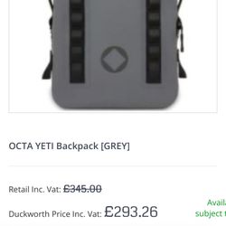 OCTA YETI BACKPACK