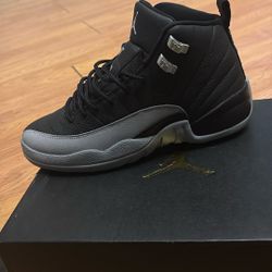 Air Jordan 12 Grey And Black