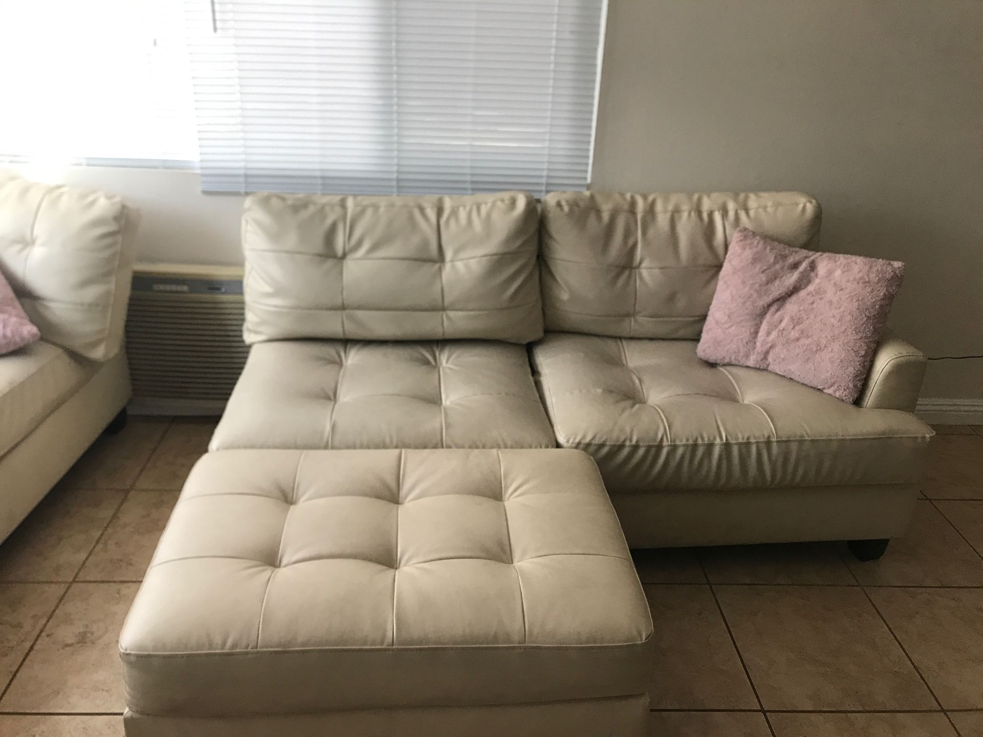 White leather couches cheap