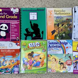 Elementary Learning Books (Mostly Unused - A Few Bottom Books Have Some Pages Used) All for $10  