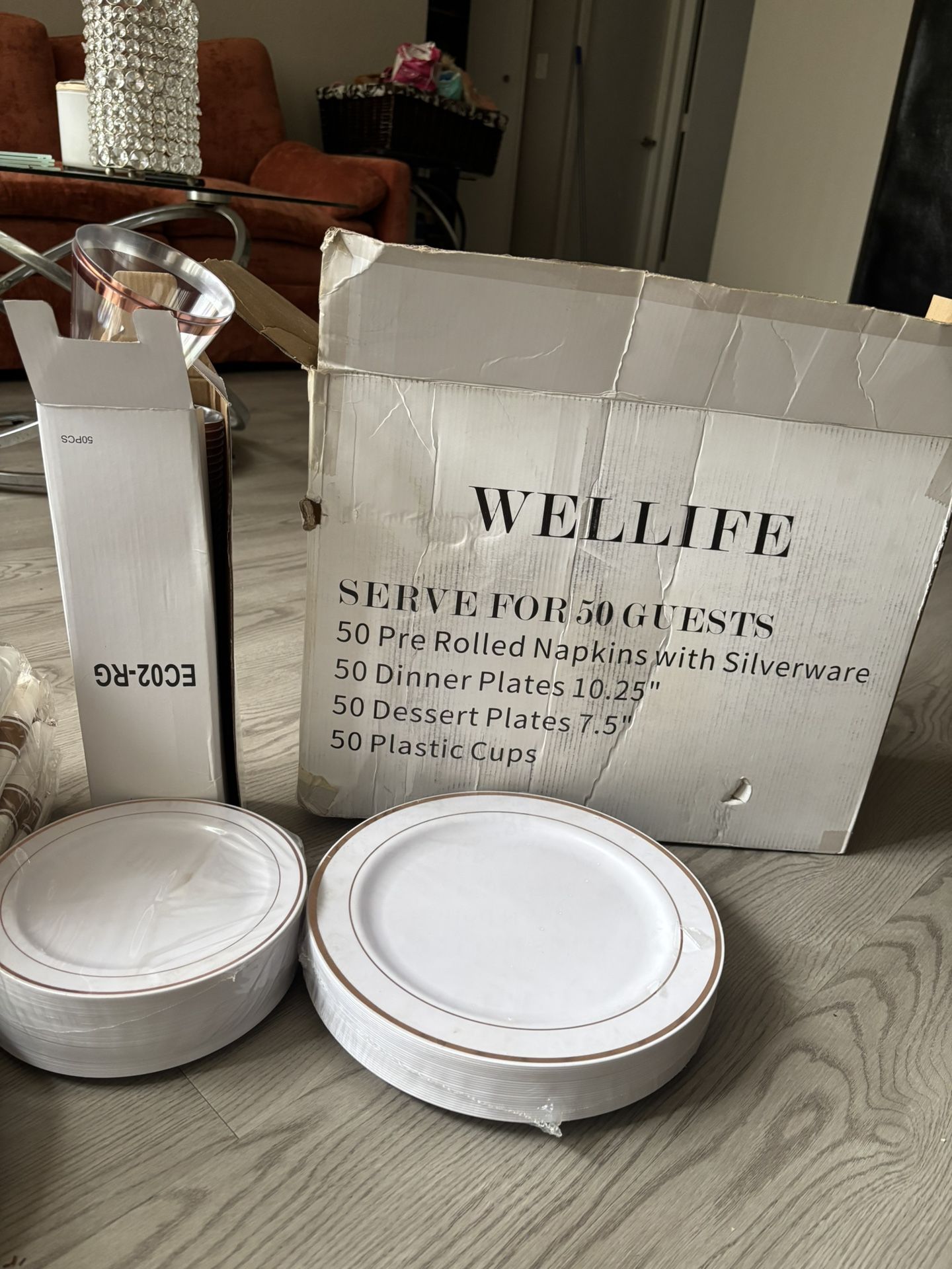 Disposable Party/ Wedding Dish Set