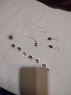 Silver plated smoke quartz