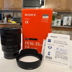 Sony 16-35mm F4 zeiss full frame lens
