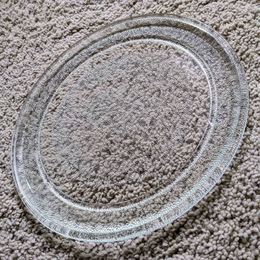 9-5/8" microwave oven glass turntable rotating spinning replacement plate platter tray disc platform
