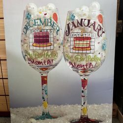 My Birthday Month Shot Glass Photo