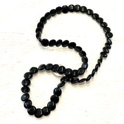 Strand Of Coin Onyx Beads