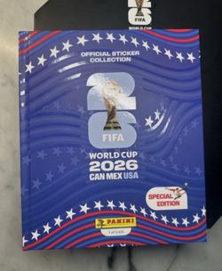 Blue Panini FIFA World Cup 2026 Hardcover USA sticker album limited Edition
