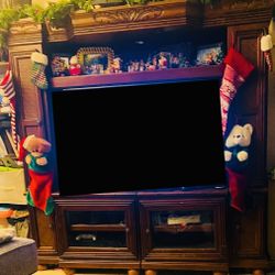 Entertainment Center With Additional Storage 