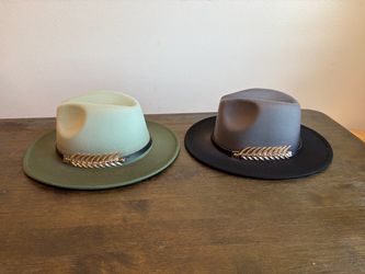 Wide Brim Felt Fedora Hats