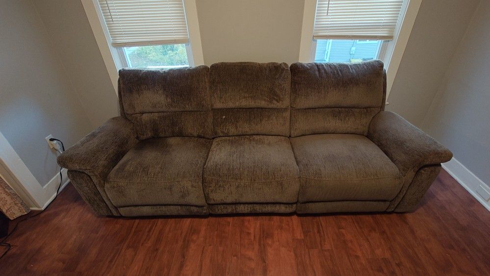 3 Seat Sofa with 2 Power Recliners!