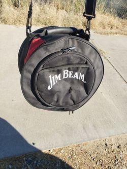 Jim beam mini portable grill with travel bag