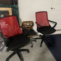 3 Office Chairs (rolling)