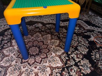 Kids Plastic Building Block Activity Table