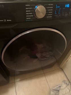 Samsung Front Load Washer & Dryer Set – Black – Steam Cycles