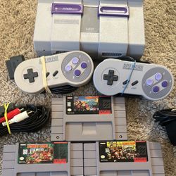 Super Nintendo All Original Very Good Condition 