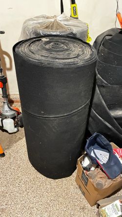 Large Black Felt Fabric Roll – 3 Ft Wide – Bulk Material
