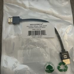 Short Slim HDMI Cable