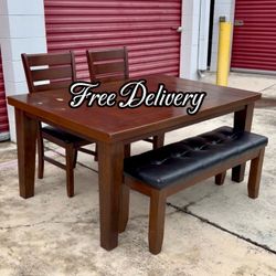 Dining Set Table 2 Chairs and Bench See photos and details