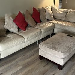 USED LEATHER LIVING ROOM SET    $145