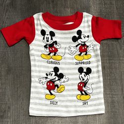 New Baby 9 Month Disney Mickey Mouse Tee