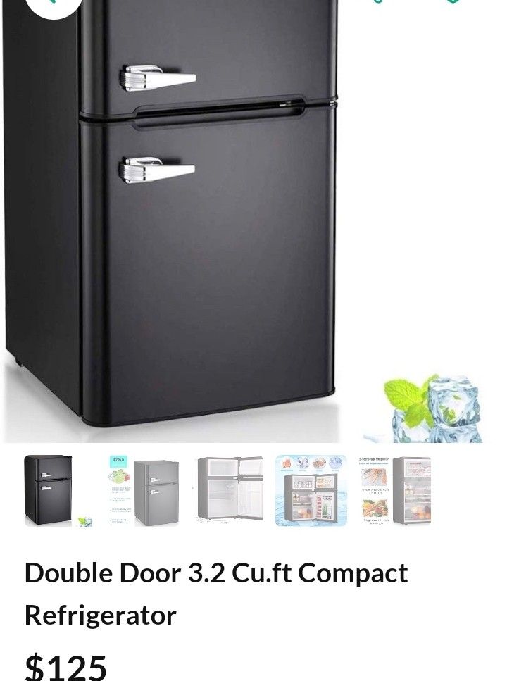 Mini Fridge with Freezer, 3.0 Cu.Ft 2 Door Compact Small Refrigerator  Apartment Size Refrigerator, Energy Star, 7 Adjustable Thermostat Control  for Do for Sale in Ontario, CA - OfferUp