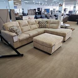 $49 DOWN 2pc Sectional with Chaise BRAND NEW 