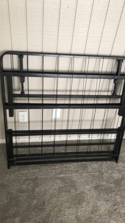 Black Metal Folding Bed Frame