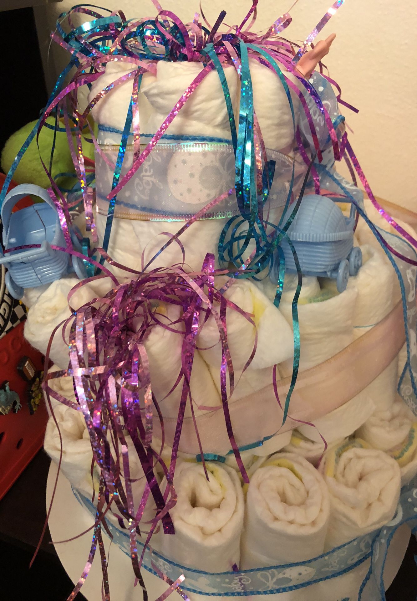 Diaper Cake With Size 1 Pampers