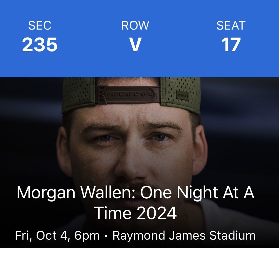 Morgan Wallen Tickets (2)