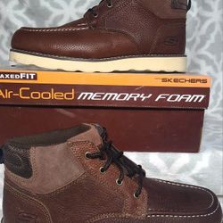 SKECHERS  Dark Brown, 10.5 Boots