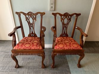 2 antique chairs