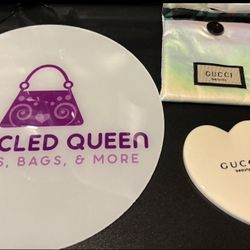Gucci Tan Compact Mirror 