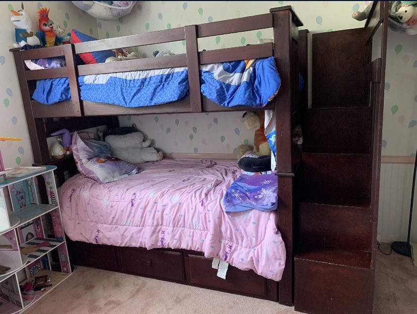 Twin Bunk Bed W/ Storage