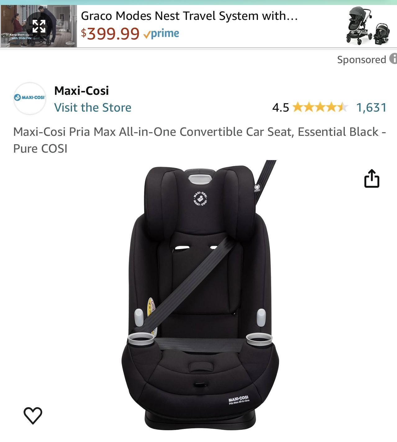Car Seat Maxi Cost