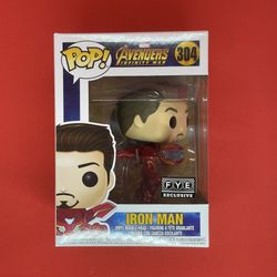 Funko Pop!! Marvel Avengers Infinity War Iron Man (Unmasked) Figurine #304