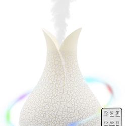 400ML Essential Oil Diffuser for Essential Oils Large Room with 2 Mist Mode 4 Timers＆ 7 Ambient Light Waterless Auto Off, Aromatherapy Diffuser Gifts 