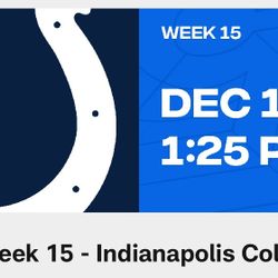 Seahawks vs Colts, 2 Tickets ($200 Per, $400 Pair)
