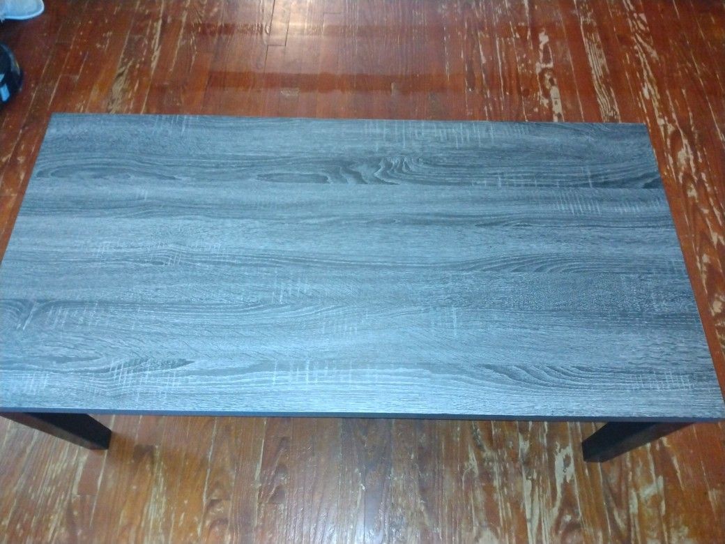 Grey And Black Coffee Table