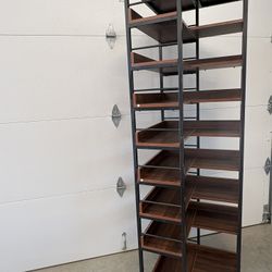 Shoe Rack, 9 Tiers Corner Tall Vertical Shoe Rack Organizer, Free Standing Large Shoe Storage Shelf for Entryway Hallway Closet, Space Savi