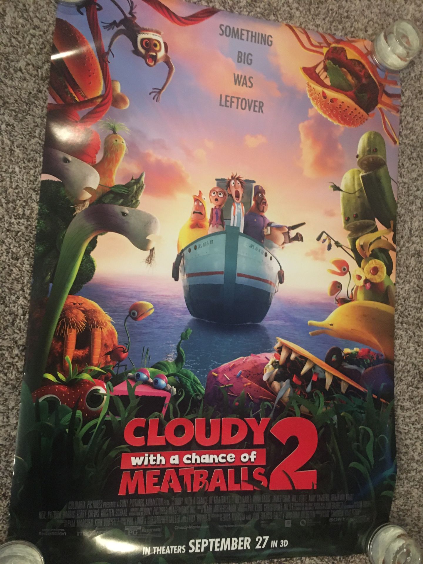 Cloudy with a Chance of Meatballs 2 movie poster