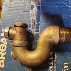 2" Brass P-trap