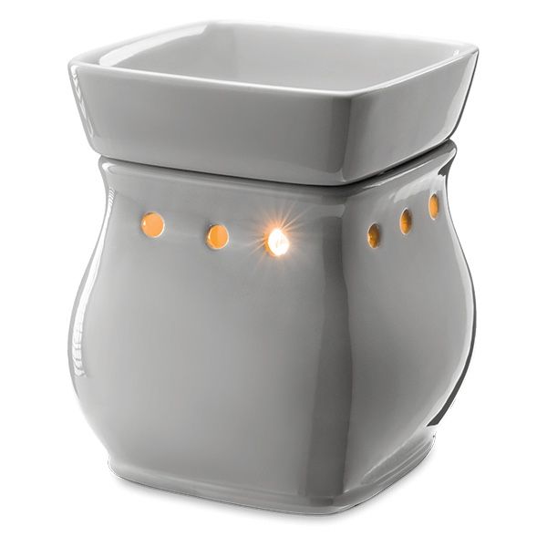 Classic curve gloss gray Scentsy warmer 6 “ tall.