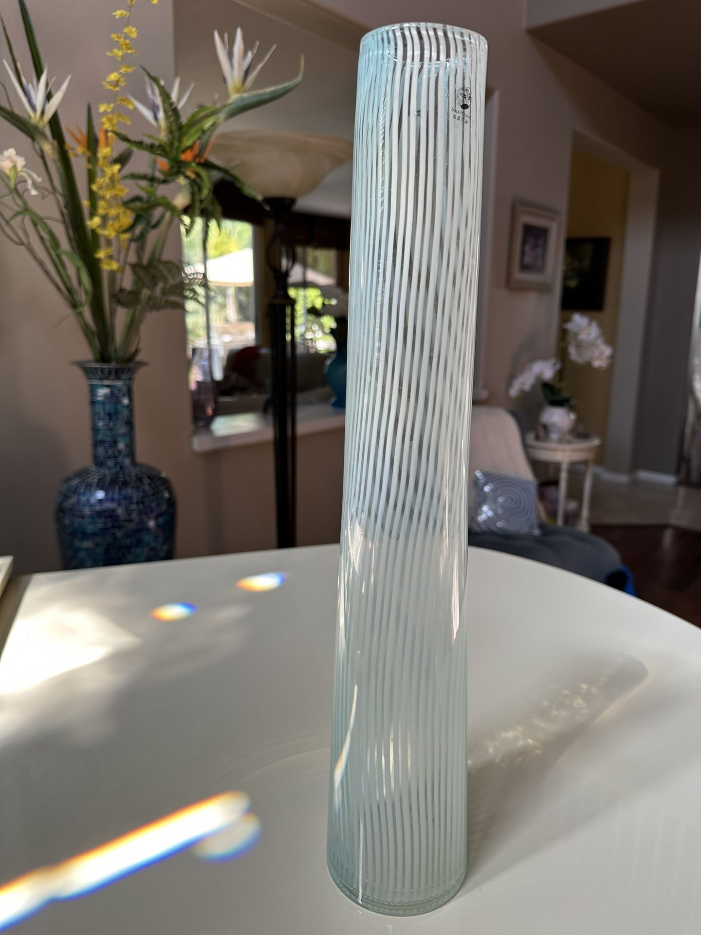 Specialty Glass Tall Vase/ Repost Mark Down