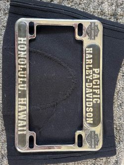Pacific Harley Davidson metal plate frame
