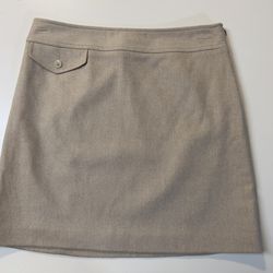 Banana Republic Women’s Tan Wool Cashmere Blend Classic Mini Skirt size 4