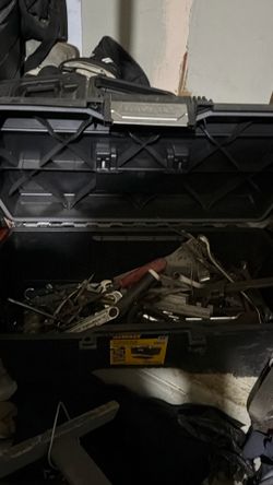 Dewalt tool box with tools